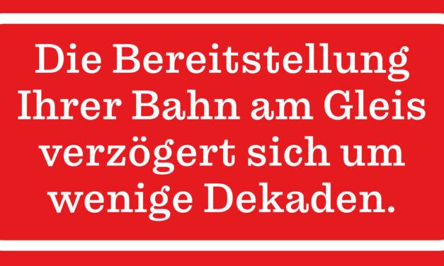 Bahn-Erzählung zum Schmunzeln