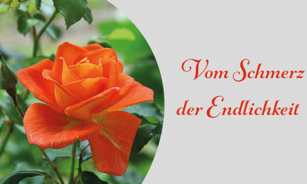 »Vom Schmerz der Endlichkeit« – Gedicht